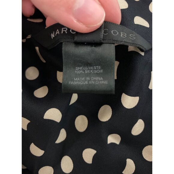 Vintage Marc Jacobs Polka Dot Silk Sleeveless Blouse Size 8 - Picture 12 of 12